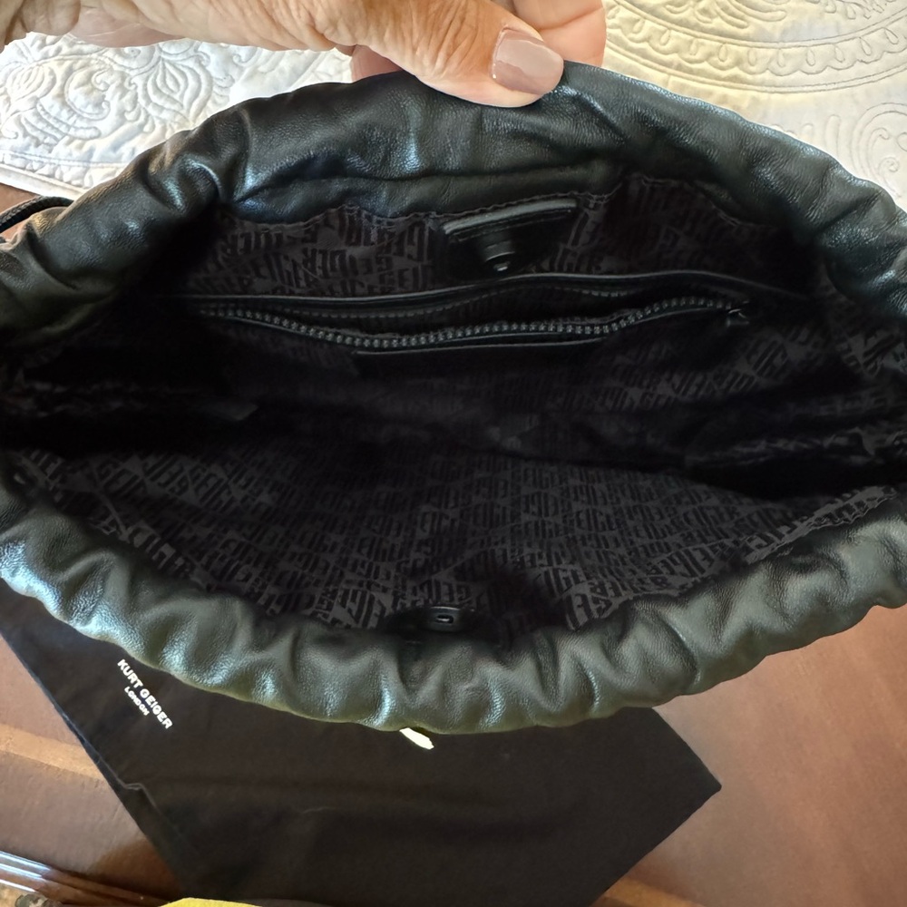Kurt Geiger leather drawstring Kensington Bag - Picture 8 of 15